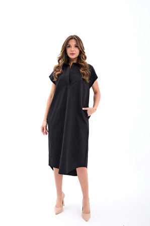 SUPPLİERBY 7464 ELBİSE-SİYAH