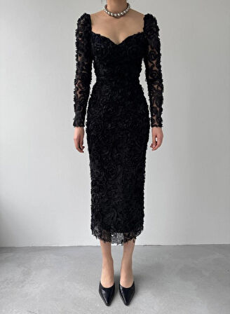 SUPPLİERBY Folers Çiçek Desenli Elbise