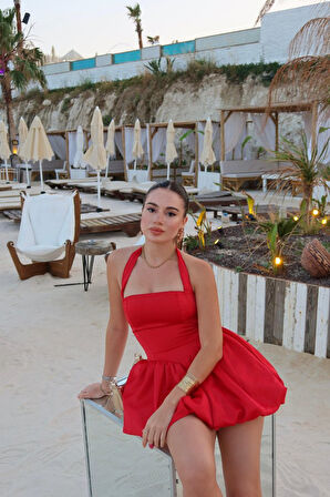 SUPPLİERBY Slim Mini Elbise