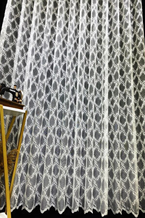 S Pile Taç Seher Örme Tül Perde Es Tül Perde