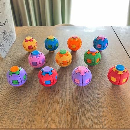 Spinner Ball: 3D Rulmanlı Spinner Ball - Stres Topu ve Masa Üstü Fidget Oyuncak (Renk Seçenekli)