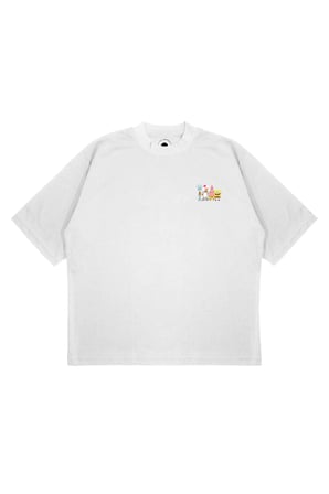 Unisex Oversize SPONGEBOB Baskılı Boxy Fit Kalın Kumaşlı (240gsm) T-shirt