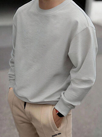 BÜYÜK BEDEN ERKEK ŞIK SPOR SWEATSHİRT