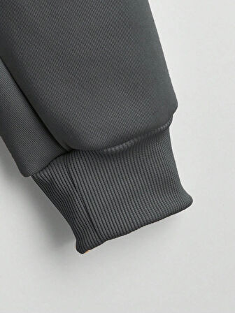 BÜYÜK BEDEN FERMUARLI KAPÜŞONLU UNİSEX HIRKA