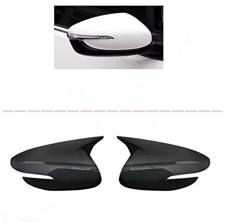 Kia Cerato Sinyalli Batman Yarasa Ayna Kapağı Parlak Siyah 2016-2019