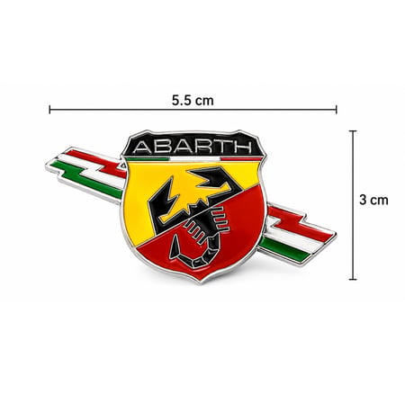 Abarth Amblem Arma Sticker Rozet Yapışkanlı Metal