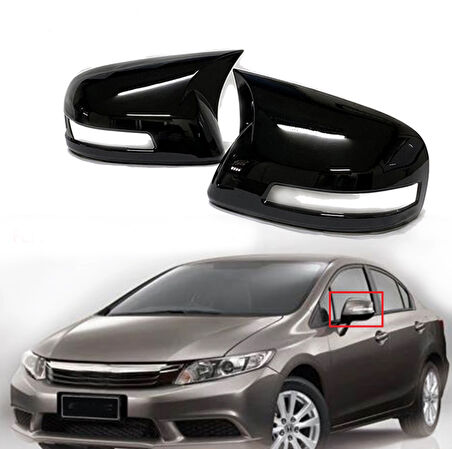 Honda Civic FB7 Batman Yarasa Ayna Kapağı 2012-2016
