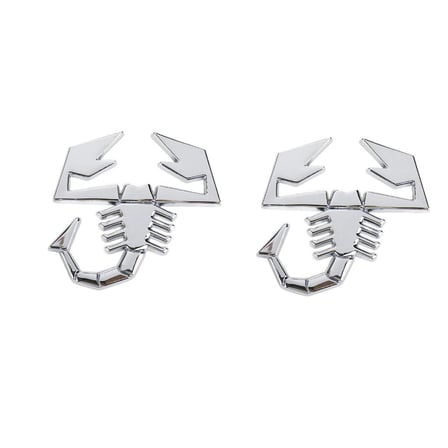 Abarth Amblem Akrep Logosu Abarth Logo Çamurluk Logo 2 adet Metal