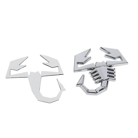 Abarth Amblem Akrep Logosu Abarth Logo Çamurluk Logo 2 adet Metal