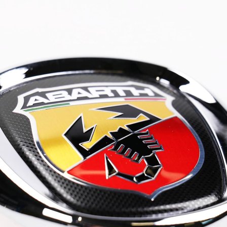 Fiat Stilo Abarth Logo Ön Panjur Arması Krom Çerçeveli 100mm Orjinal