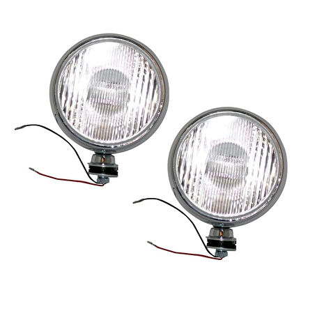 Sis Lambası 12v Yuvarlak 4x4 Krom Jumbo Beyaz 