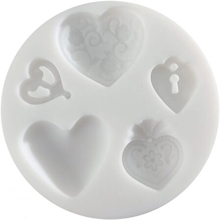 Supertrend Silicone Mould Silikon Polimer Kil Kalıbı HEARTS