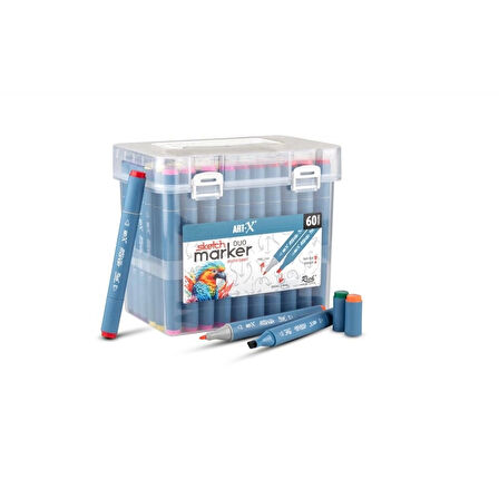 Supertrend Supertrend Sketch Marker Duo Çift Uçlu Marker Kalem Seti 60 Renk