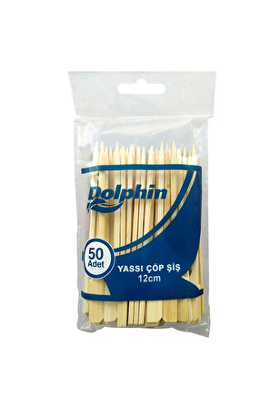 Supertrend Yassı Çöp Şiş 12cm 50 Adet x 100 Paket (Koli)