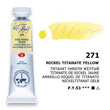 Supertrend White Nights Tüp Sulu Boya 10 ml. 271 Nickel Titanate Yellow