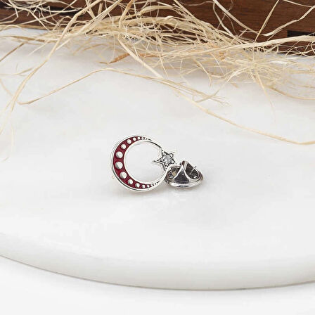 Supertrend Gümüş Ay Yıldız Rozet