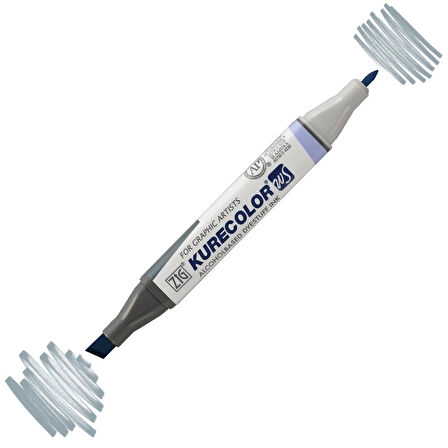 Supertrend Kurecolor Twin S Grafik Çizim Marker Kalemi 844 Green Gray 3