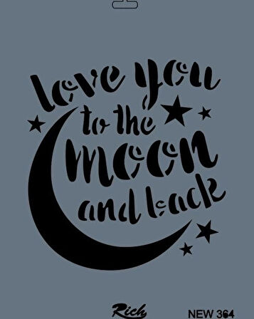 Supertrend Stencil Boyama Şablonu 25x35 cm. NEW-364