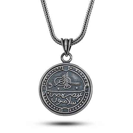 Supertrend Gümüş Arapça Selamün Aleyküm Yazılı Cevşen Kolye