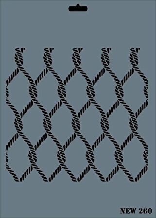 Supertrend Stencil Boyama Şablonu 25x35 cm. NEW-260