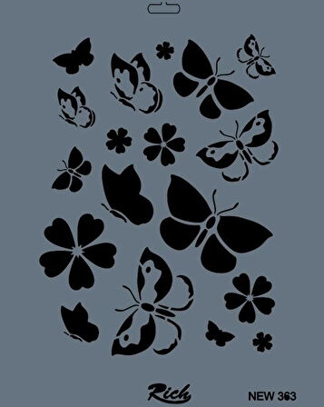 Supertrend Stencil Boyama Şablonu 25x35 cm. NEW-363