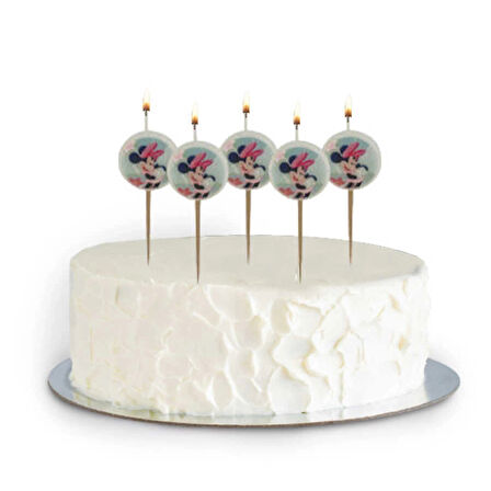 Minnie Mouse Temalı Kürdan Mum