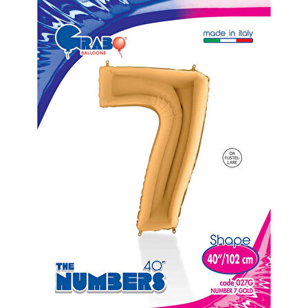 7 Rakam Supertrend Altın Folyo Balon 40"