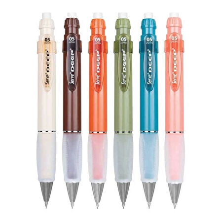 Supertrend Deep 0.5 mm Mekanik Versatil Kalem Toprak Tonları 6'lı Set