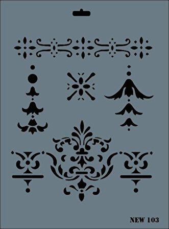 Supertrend Stencil Boyama Şablonu 25x35 cm. NEW-103