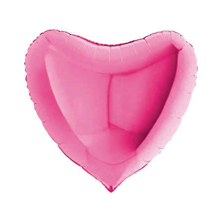 Pembe Kalp Folyo Balon 18"