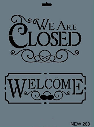 Supertrend Stencil Boyama Şablonu 25x35 cm. NEW-280