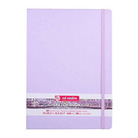 Supertrend Art Creation Sketchbook Sert Kapak Eskiz Çizim Defteri 140 gr. 21x30 cm. 80 yp. PASTEL LİLA
