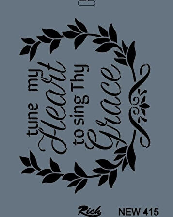 Supertrend Stencil Boyama Şablonu 25x35 cm. NEW-415