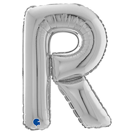 R Harf Supertrend Gümüş Folyo Balon 26"