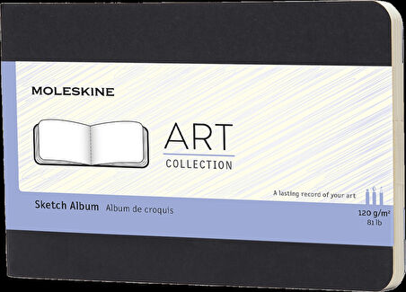 Supertrend Art Sketch Album Eskiz Çizim Defteri 9x14 cm. 120 gr. 72 Sayfa Siyah