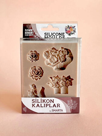 Supertrend Silicone Moulds Silikon Epoksi ve Polimer Kil Kalıbı FLOWER BOUQUET
