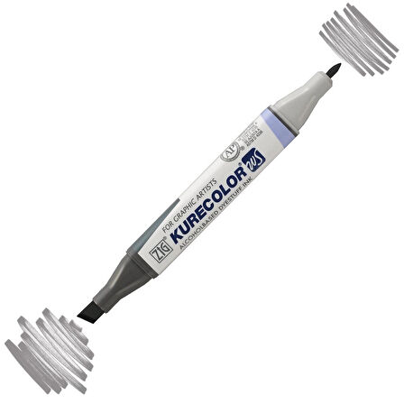 Supertrend Kurecolor Twin S Grafik Çizim Marker Kalemi C.07 Cool Gray 7