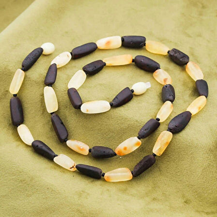 Supertrend Yetişkin Damla Kehribar Kolye