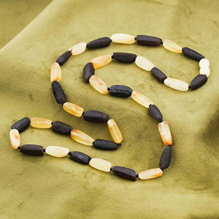 Supertrend Yetişkin Damla Kehribar Kolye