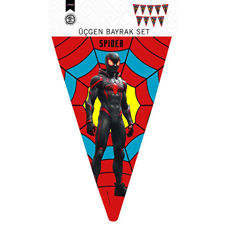 Üçgen Flama Süsleme Seti -Spider-