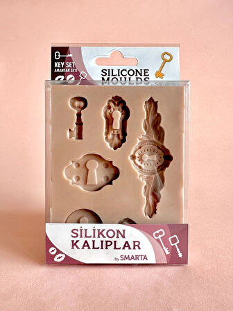 Supertrend Silicone Moulds Silikon Epoksi ve Polimer Kil Kalıbı KEY SET