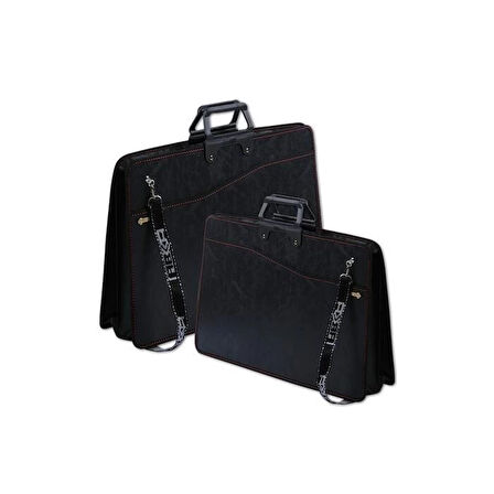 Supertrend Art College Körüklü Proje Çantası 38x55 cm. SİYAH