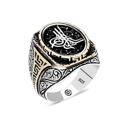 Supertrend Gümüş Tuğra Oval Erkek Yüzük