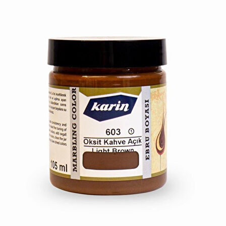 Supertrend Ebru Boyası 105 ml. 603 Oksit Açık Kahve