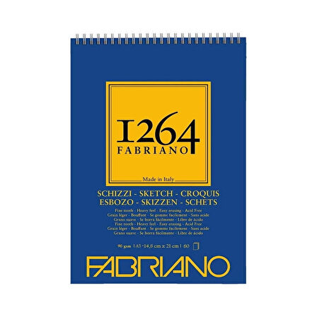 Supertrend 1264 Sketch Paper Üstten Spiralli Eskiz Çizim Defteri 90 gr. A5 60 yaprak