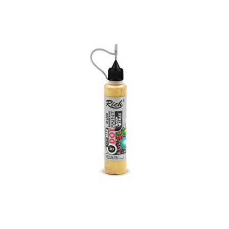 Supertrend 3D Dot Mandala Boyası 40 cc. METALİK ALTIN