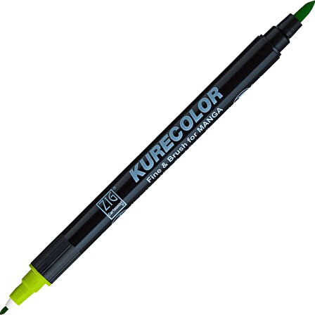 Supertrend Kurecolor Fine & Brush for MANGA Marker Çizim Kalemi 504 Light Green