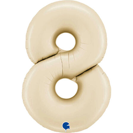 8 Rakam Supertrend Satin Cream Folyo Balon 26"