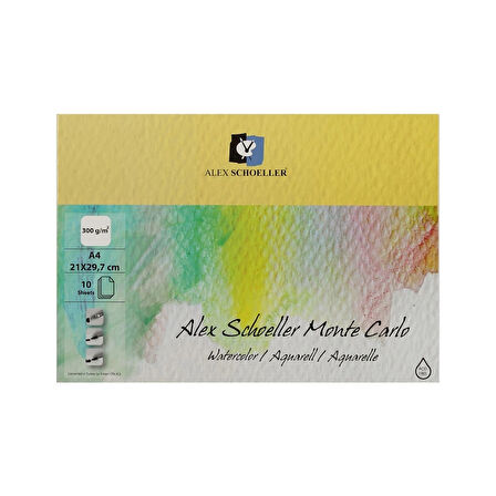 Supertrend Monte Carlo Sulu Boya Defteri Blok 300 gr. A4 10 yaprak