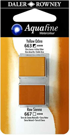 Supertrend Aquafine 1/2 Tablet Sulu Boya 2'li Set YELLOW OCHRE / RAW SIENNA